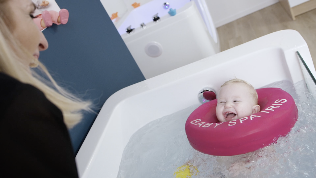 Carte Baby Spa 5 séances comme un ourson dans l'eau image